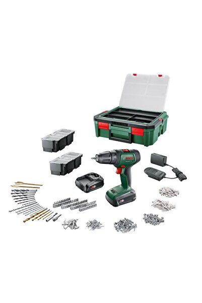 Bosch Universaldrill18vakülümatkap(1,5ah, Çiftakü)sbx241aksesuar Seti Yeşil S...