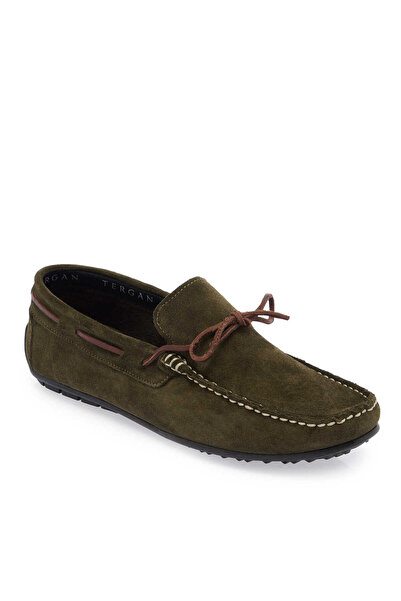 Tergan Haki Hakiki Deri Erkek Loafer - E26I1AY57711-J86