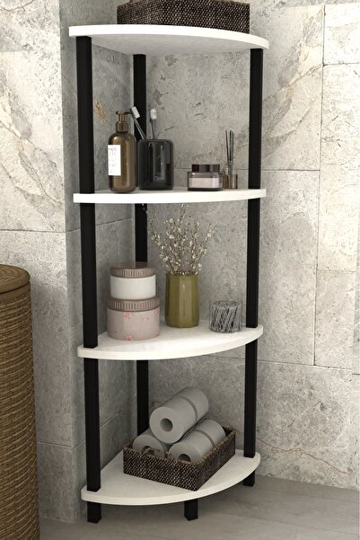 Remaks DecoLine Banyo Rafı 4 Katlı Moblen Modern Organizer Depolama Ünitesi-B...