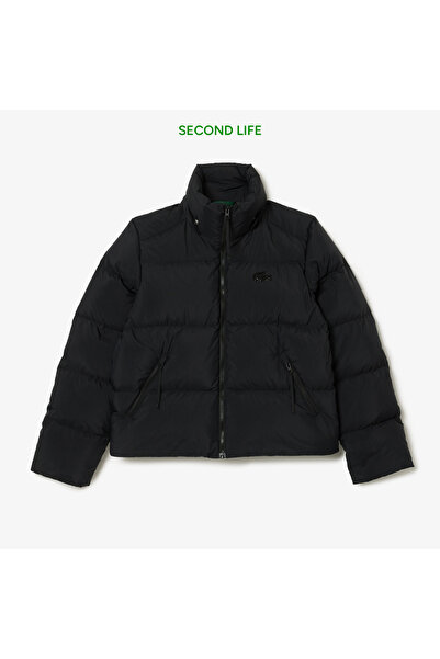 Lacoste İkinci El Kadın Relaxed Fit Kapüşonlu Siyah Şişme Mont