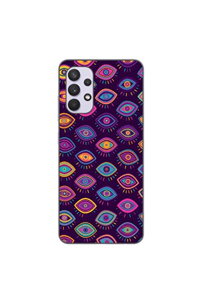 OEM Husa compatibila cu Samsung Galaxy A32 5G Silicon Gel Tpu Model Tribal Eyes