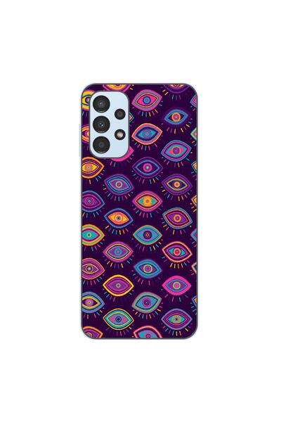 OEM Husa compatibila cu Samsung Galaxy A13 4G Silicon Gel Tpu Model Tribal Eyes