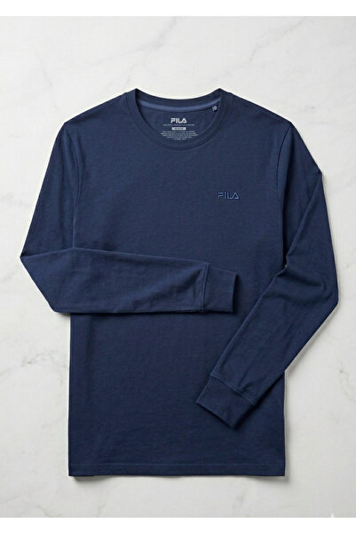 FILA LONG SLEEVE NAVY T-SHIRT FOR MEN