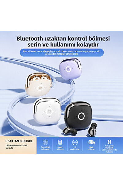 Zoku Premium TWS Bluetooth 5.3 Kablosuz Kulaklık Dokunmatik Kontrol HD Stereo Ses Şarj Kutulu Ergonomik Tasarım Beyaz
