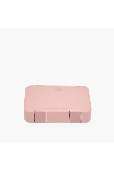 United Colors of Benetton Solid Lunch Box for Girls with Clip Lock Lid - 810 ml