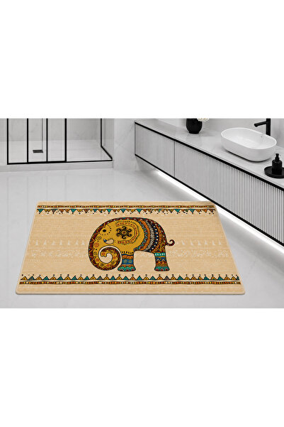 Hayal Dekoratif Kaymaz Taban Yıkanabilir Banyo Paspas Takımı Dijital Baskılı 40x60-50x70-60x90'cm