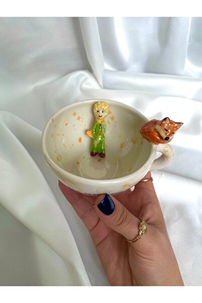 Nouis Handmade Little Prince Themed Ceramic Mug