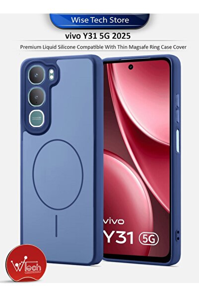 Wtech vivo Y31 5G 2025 SilkTouch Premium Matte Silicone Protective with Thin ...