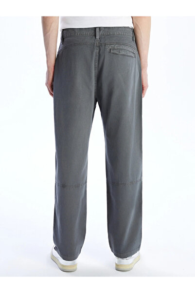 LC Waikiki Anthracite Comfortable Fit Gabardine Men's Cargo Pants