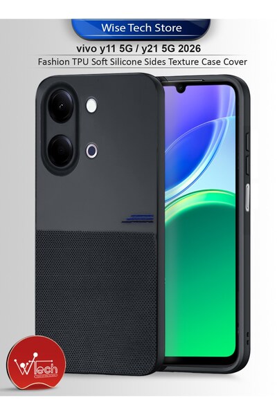 Wtech vivo Y11 5G / Y21 5G 2026 Fashion TPU Soft Silicone Sides Texture Case ...