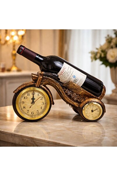 Vivendo Suport Decorativ pentru Vin cu Ceas – Model Cai / Model Elefant