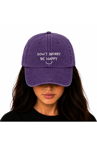 WeavedCo Embroidered Washable Vintage Hat (Don'T Worry Be Happy) Don'T Worry,...
