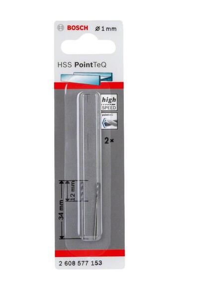 Bosch - Hss-pointeq Metal Matkap Ucu 1,0 Mm 2'li