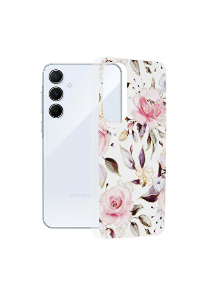 Techsuit Husa pentru Samsung Galaxy A55 5G A556, Techsuit, Marble, Alba