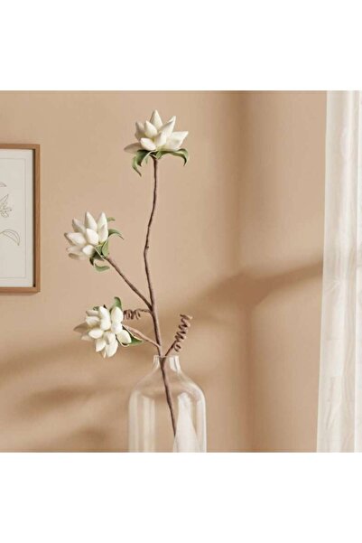 PAN HOME Artificial Flower Buds Stem H94cm - White