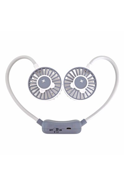 Naimeed Company Ventilator, cu baterie, Naimeed D5869, USB, Gri, 60x600x40mm