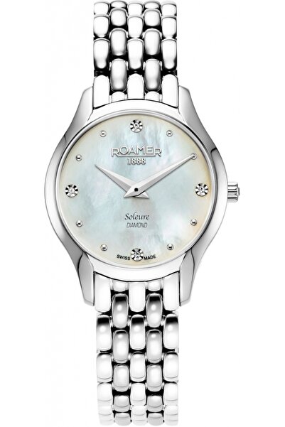 Roamer Ceas de damă 547857 41 25 50 — argintiu, clasic, cu diamante