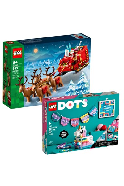 LEGO Πακέτο - Icons Creator Expert - Έλκηθρο του Άγιου Βασίλη 40499 + Dots - ...