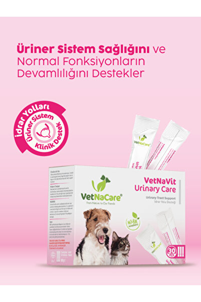 VetNaCare VetNaVit Urinary Care Kedi ve Köpek Üriner Sistem Destek Macunu 30 ...