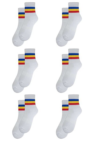Kappa Set 6 perechi sosete medii sport semi-flausate pe talpa barbati, Overal...