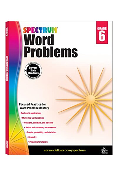 Spectrum Word Problems, Grade 6