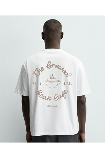 Modivibe Oversize Men's T-Shirt Printed Wide Cut Thick Textured