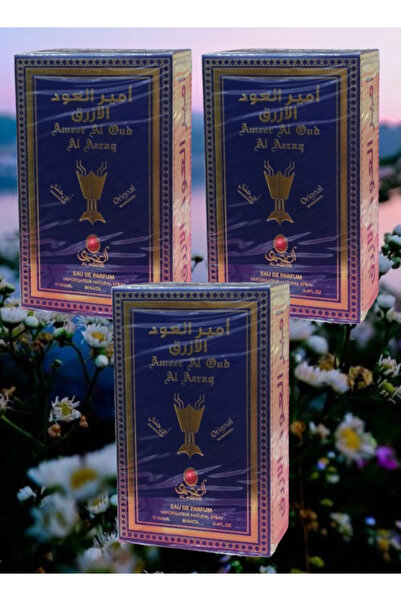 Al aqeeq 3 قطع من عطر أمير العود الأزرق 100 مل