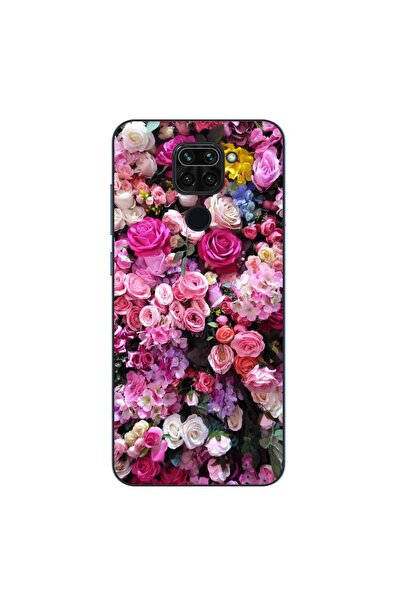 OEM Калъф, съвместим с Xiaomi Redmi Note 9, силиконов гел TPU, с десен на роз...