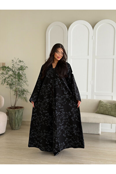 Via abaya كتان مشجر كامل
