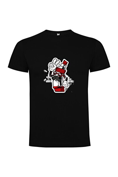 iLovePrints Bearded Graffiti Mascot Tshirt