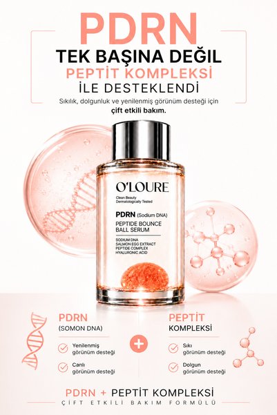 o'loure beauty Pdrn Somon Dna Peptide Bounce Ball Renewing and Firming Skin Serum 30 ml