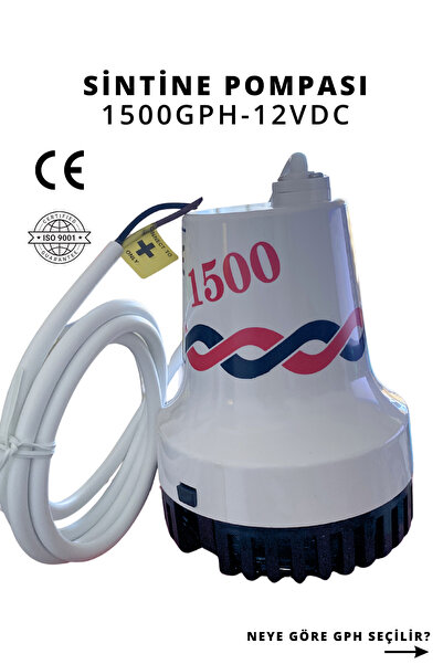 Hegi SİNTİNE POMPASI 1500GPH 12V TEKNE