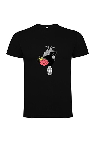 iLovePrints Heart-Brain Fusion Art Tshirt