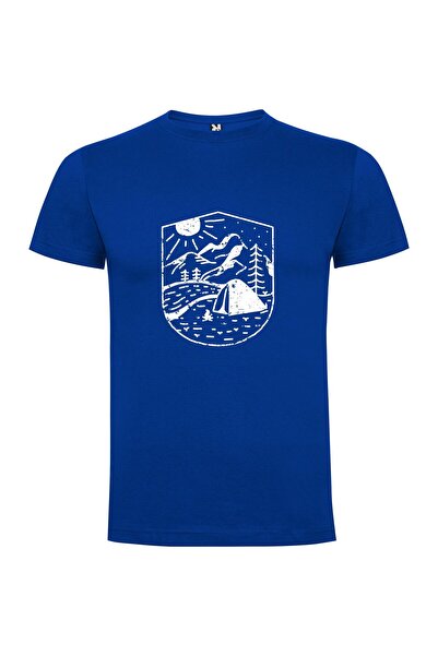iLovePrints Mountain Camp Woodcut Tshirt