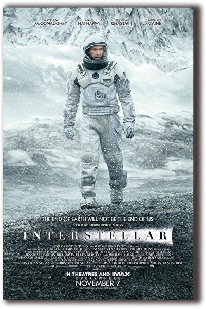 ESSESORIES Interstellar Movie Frameless Movie Poster Wall Art Room Decor Self...