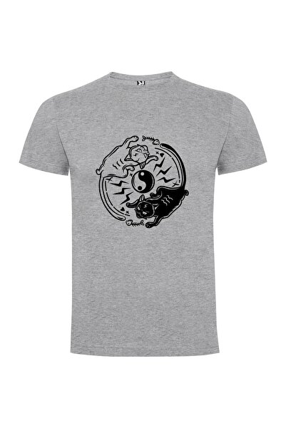 iLovePrints Yin Yang Cat Play Tshirt