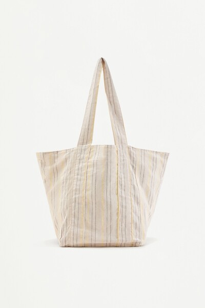 LEFTIES Çizgili shopper çanta