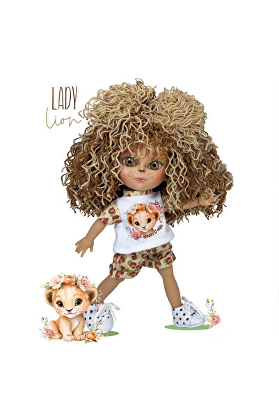 Nines D'Onil Papusa Nines D'Onil, Dainty Lady Lion, din vinil, cu tematica le...