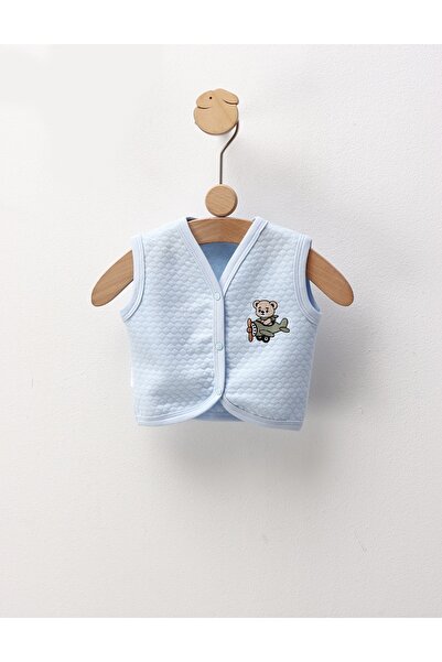 MiniKids Vesta grofata, Ursulet Aviator, blue