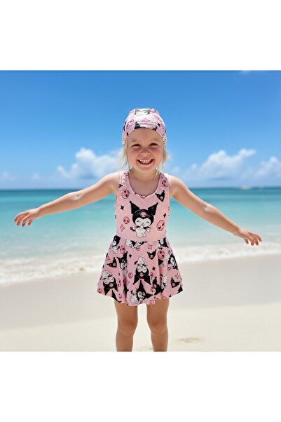 milay's life home collections kız çocuk etekli boneli mayo bikini