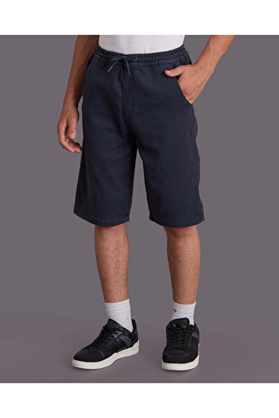 REDTAG Senior Boys Navy Denim Shorts