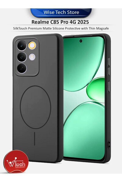 Wtech Realme C85 Pro 4G 2025 SilkTouch Premium Matte Silicone Protective with...