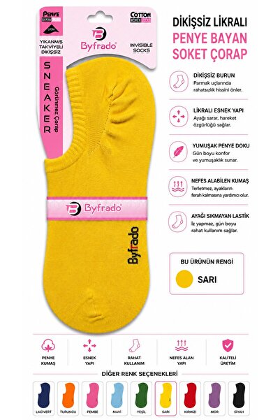 Uğur İnci Seamless Lycra Combed Cotton Socks Colorful Series – Flexible, Soft...