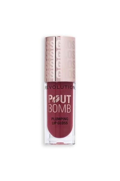 OEM Makeup Revolution, Pout Bomb Rosewood Rose, Volumizant, Luciu de buze, Ro...