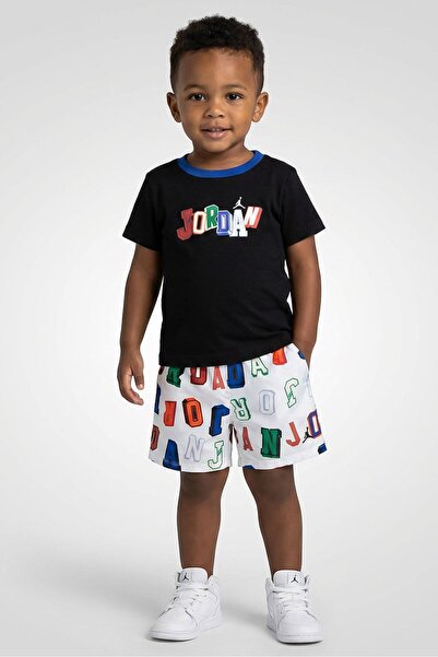 Nike Toddlers Boy 2 Pcs Graphic Print T-Shirt And Shorts Set, Multicolor