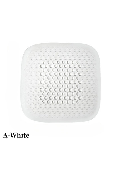 Choice A-White-1pc Silicone shower drain hair catcher flexible strainer for b...