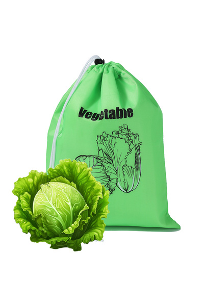 Choice6 35cm Green 1/3/8 banana storage bag, vegetable preservation bag, anti...