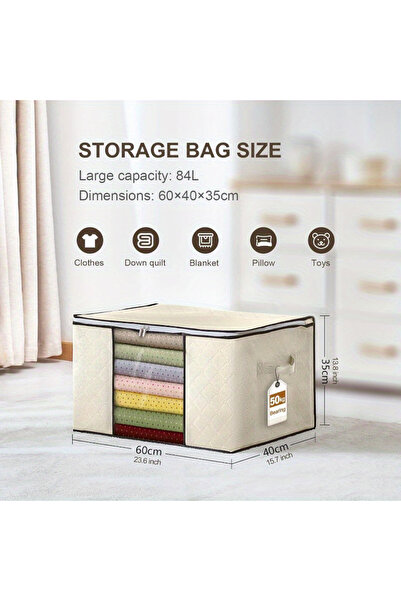 Choice 1PC 1/2/4/6pcs Storage Bag With Handles, Portable Clothes Storage Bag ...