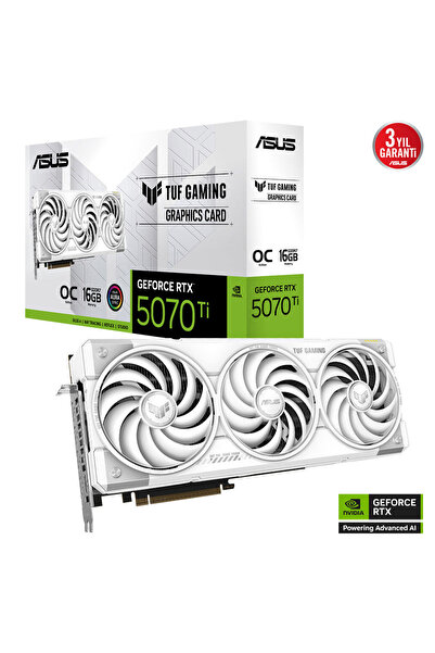 ASUS TUF-RTX5070TI-O16G-WHITE-GAMING, 16Gb, 256Bit, GDDR7, 2xHDMI, 3xDP GAMIN...