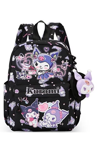 iyzi حقيبة ظهر Sanrio Cute kuromi ilkokuli للطلاب، مثالية مع محفظة للعملات ال...